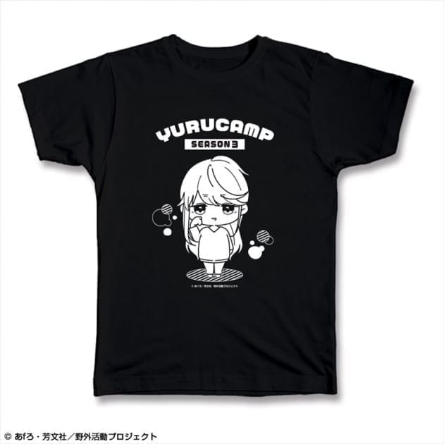 ゆるキャン△ SEASON3 Tシャツ XLサイズ デザイン02(志摩リン)【ゆるぷに】