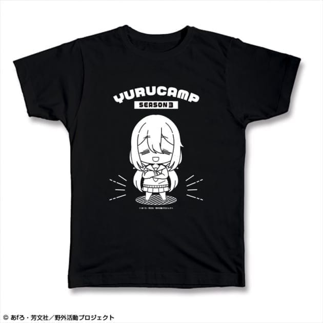 ゆるキャン△ SEASON3 Tシャツ XLサイズ デザイン01(各務原なでしこ)【ゆるぷに】