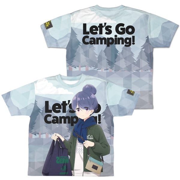 ゆるキャン△ SEASON3 描き下ろし 志摩リン 両面フルグラフィックTシャツ ゼブラでお買い物Ver.-S