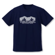 ゆるキャン△ SEASON3 リン・綾乃ツーリング ドライTシャツ NAVY-L